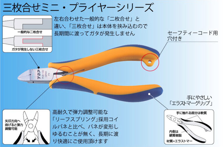 3 LAYERED CUTTING PLIER TOP KOGYO
