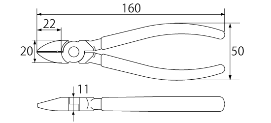 STRONG  SLANT EDGE PLIERSDrawings