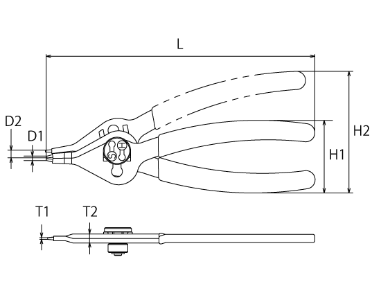 ONE OPERATION CONVERTIBLE PLIERSDrawings