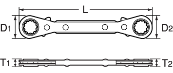 BENT PLATE RATCHET WRENCHDrawings