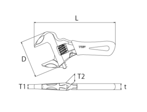 SHORT WORK WIDE WRENCHDrawings