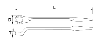 SPUD HANDLE BOX-END WRENCHDrawings