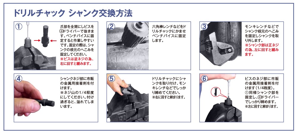 ドリルチャック用替えシャンク | トップ工業株式会社