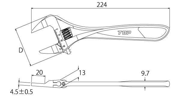 Drawing of thin straight monkey