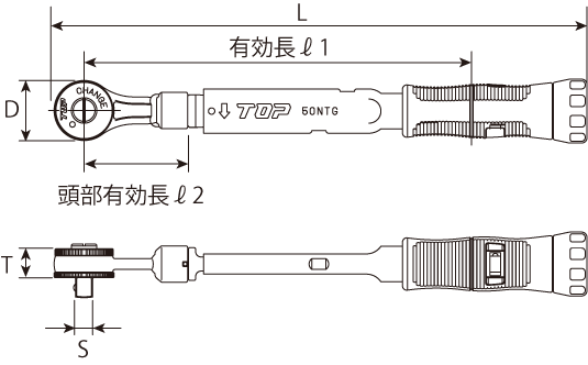 ラチェット形グリップ付トルクレンチ | トップ工業株式会社