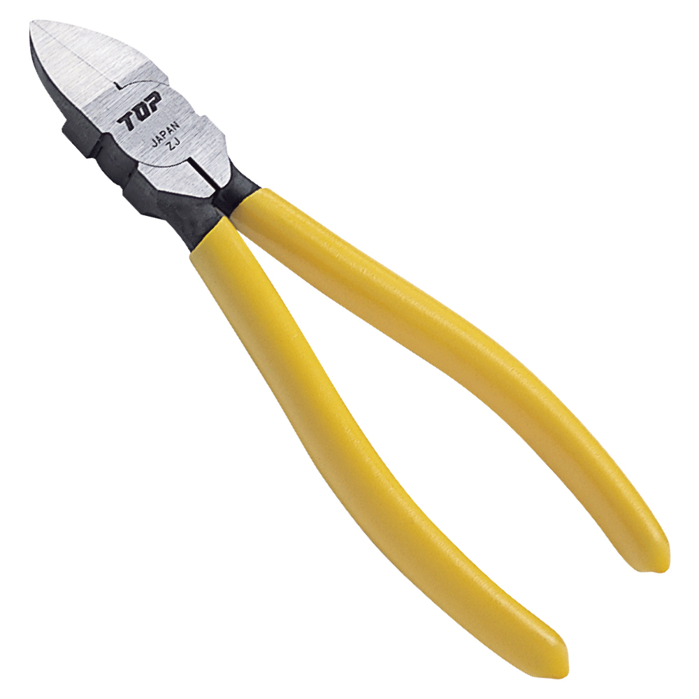 プラスチックニッパ（バネ付）（フラット刃）