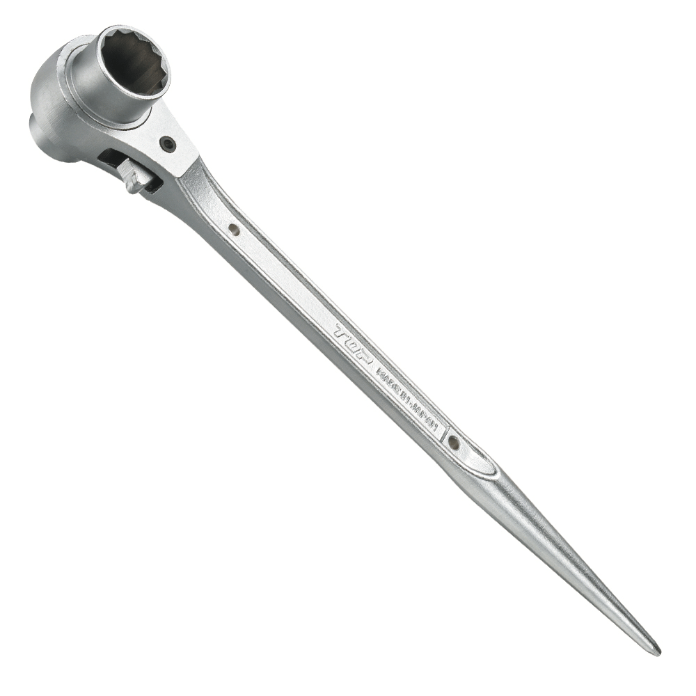 両口ラチェットレンチ(メッキ仕様)